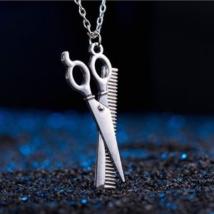 Barber style scissors & comb pendant BRAND NEW.